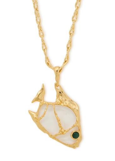 Angelfish 14kt gold-plated necklace by ALEXIS BITTAR