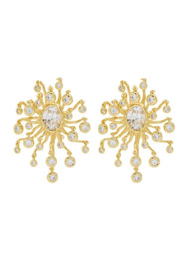 Asterales 14kt gold-plated clip-on earrings by ALEXIS BITTAR