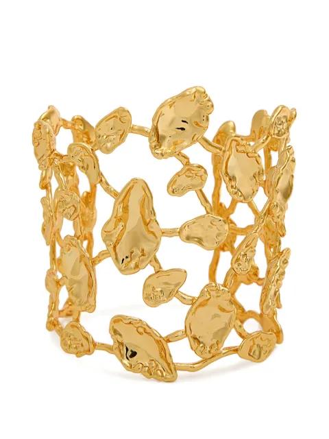 Brut Mosaic hammered open-work cuff bracelet by ALEXIS BITTAR