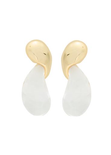 Liquid Lucite 14kt gold-plated drop earrings by ALEXIS BITTAR