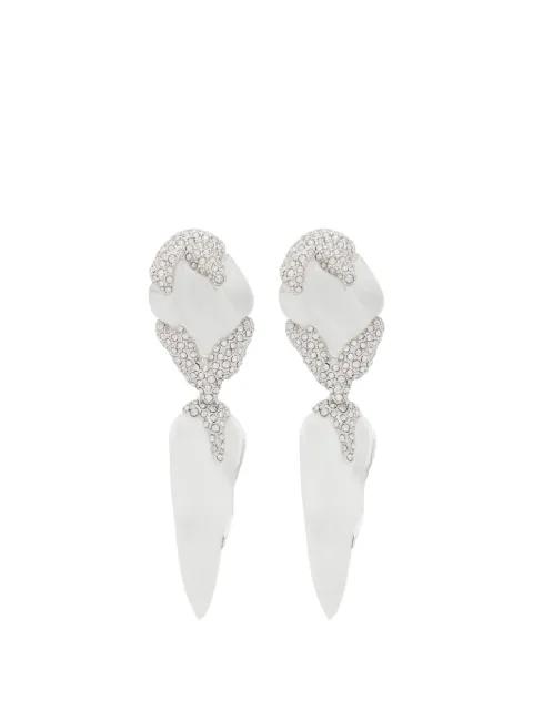 Lucite crystal-embellished sculptural earrings by ALEXIS BITTAR