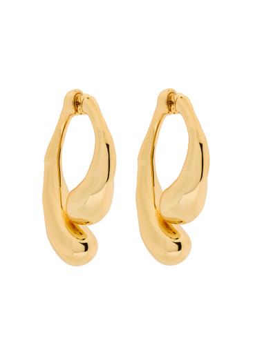 Molten front-back 14kt gold-plated drop earrings by ALEXIS BITTAR