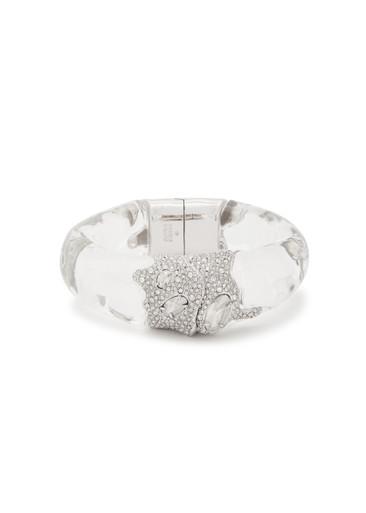 Silverlake Lucite pavé rhodium-plated bracelet by ALEXIS BITTAR