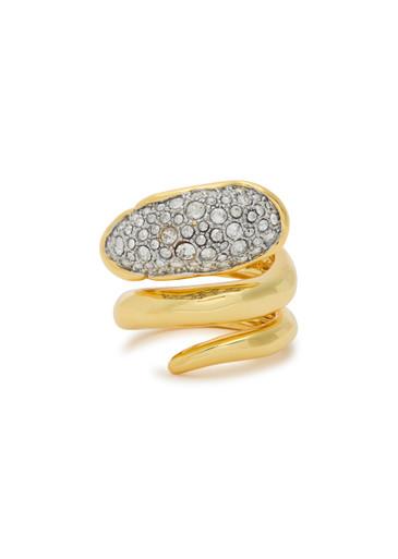 Solanales 14kt gold-plated coiled ring by ALEXIS BITTAR