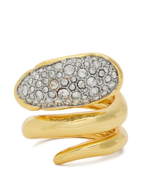 Solanales crystal-embellished coiled ring by ALEXIS BITTAR
