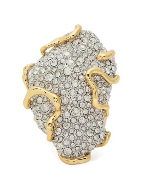 Solanales crystal-embellished ring by ALEXIS BITTAR