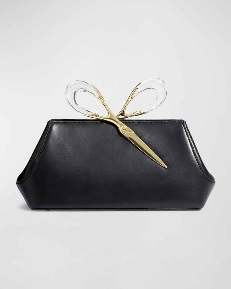The Scissor Angular Leather Clutch Bag by ALEXIS BITTAR