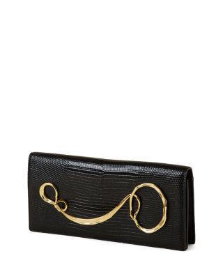 Twisted Gold Side Handle Clutch by ALEXIS BITTAR
