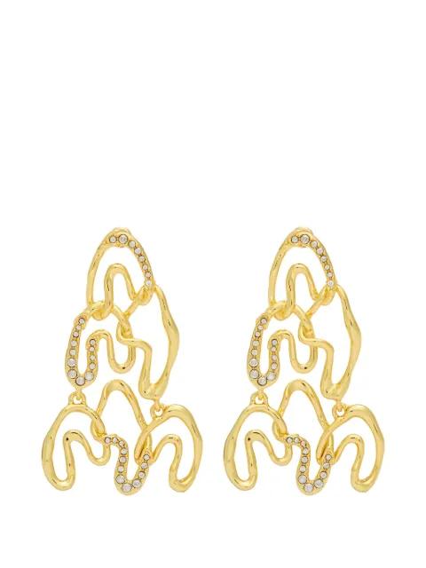 pav -set sculptural earrings by ALEXIS BITTAR