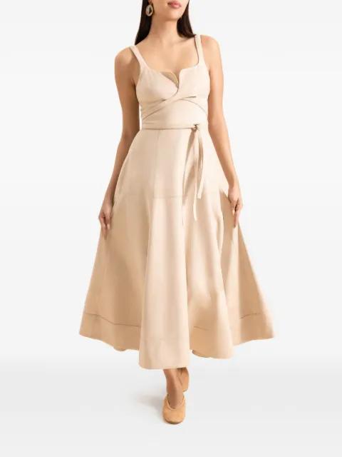 Kendra tie-waist midi dress by ALEXIS