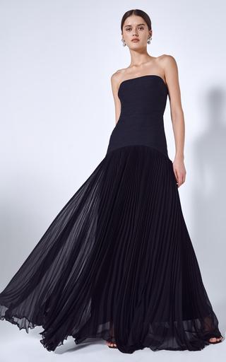 Sunniva Plisse Strapless Gown by ALEXIS
