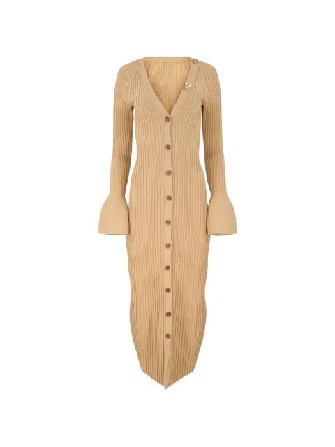 Trisha bell-sleeve midi dress by ALEXIS