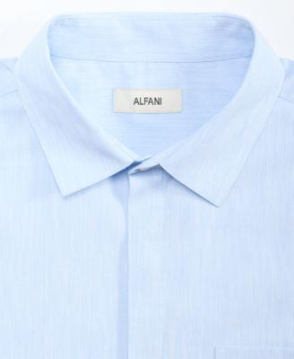 Men's Cotton Luke Short-Sleeve Pocket Shirt by ALFANI