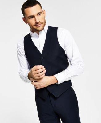 Men's Slim-Fit Navy Tuxedo Vest by ALFANI