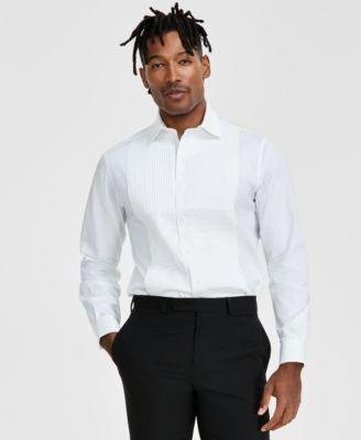 Men's Slim-Fit Solid Tuxedo Shirt by ALFANI