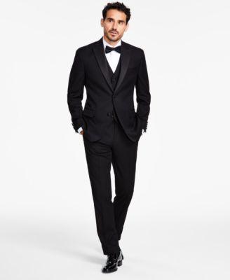 Men's Solid Texture Pocket Square and Bowtie by ALFANI