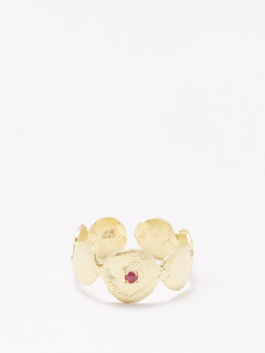 Satami ruby & 18kt gold ring by ALIA BIN OMAIR