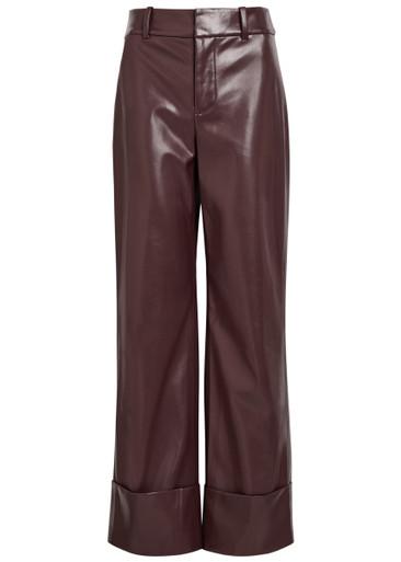Alexander wide-leg faux leather trousers by ALICE+OLIVIA