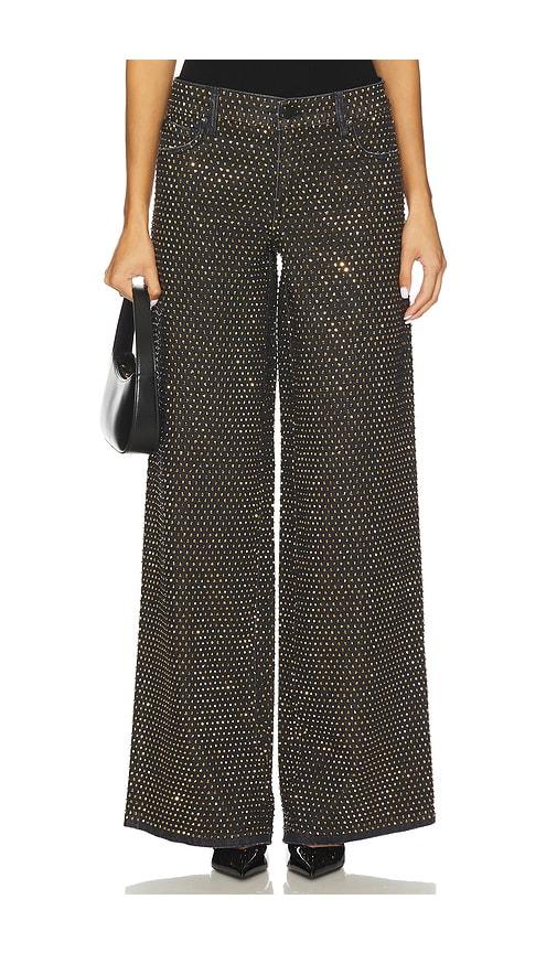 Alice + Olivia Amazing Baggy Jean in Black by ALICE+OLIVIA