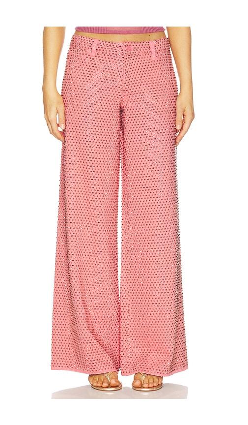 Alice + Olivia Amazing Baggy Jean in Red by ALICE+OLIVIA
