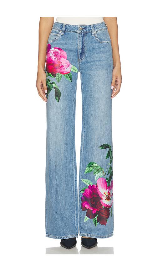 Alice + Olivia Chic Full Length Jean in Blue by ALICE+OLIVIA