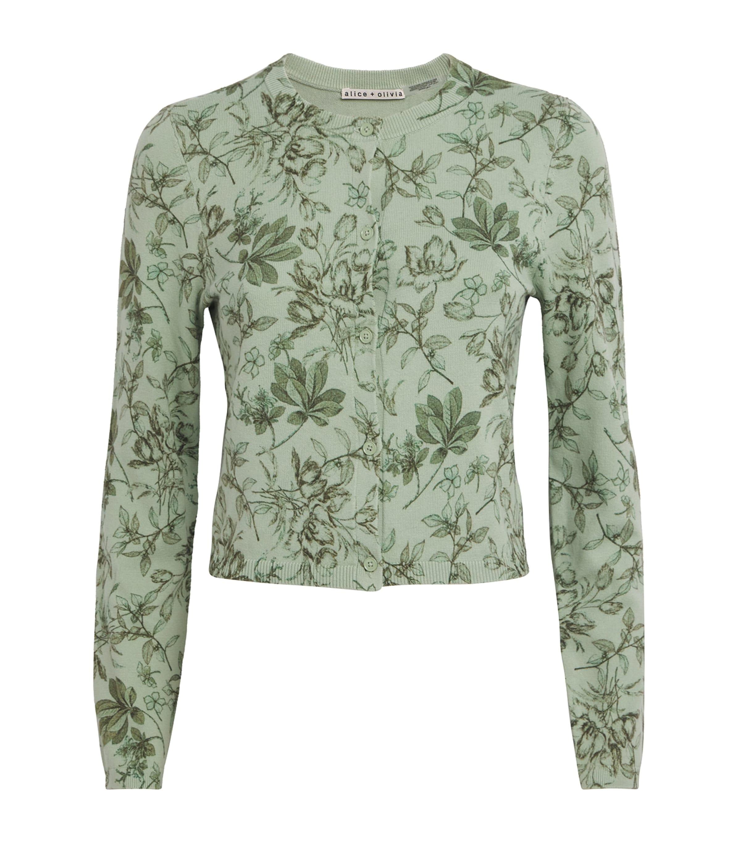 Alice+Olivia Cotton Printed Carson Cardigan by ALICE+OLIVIA