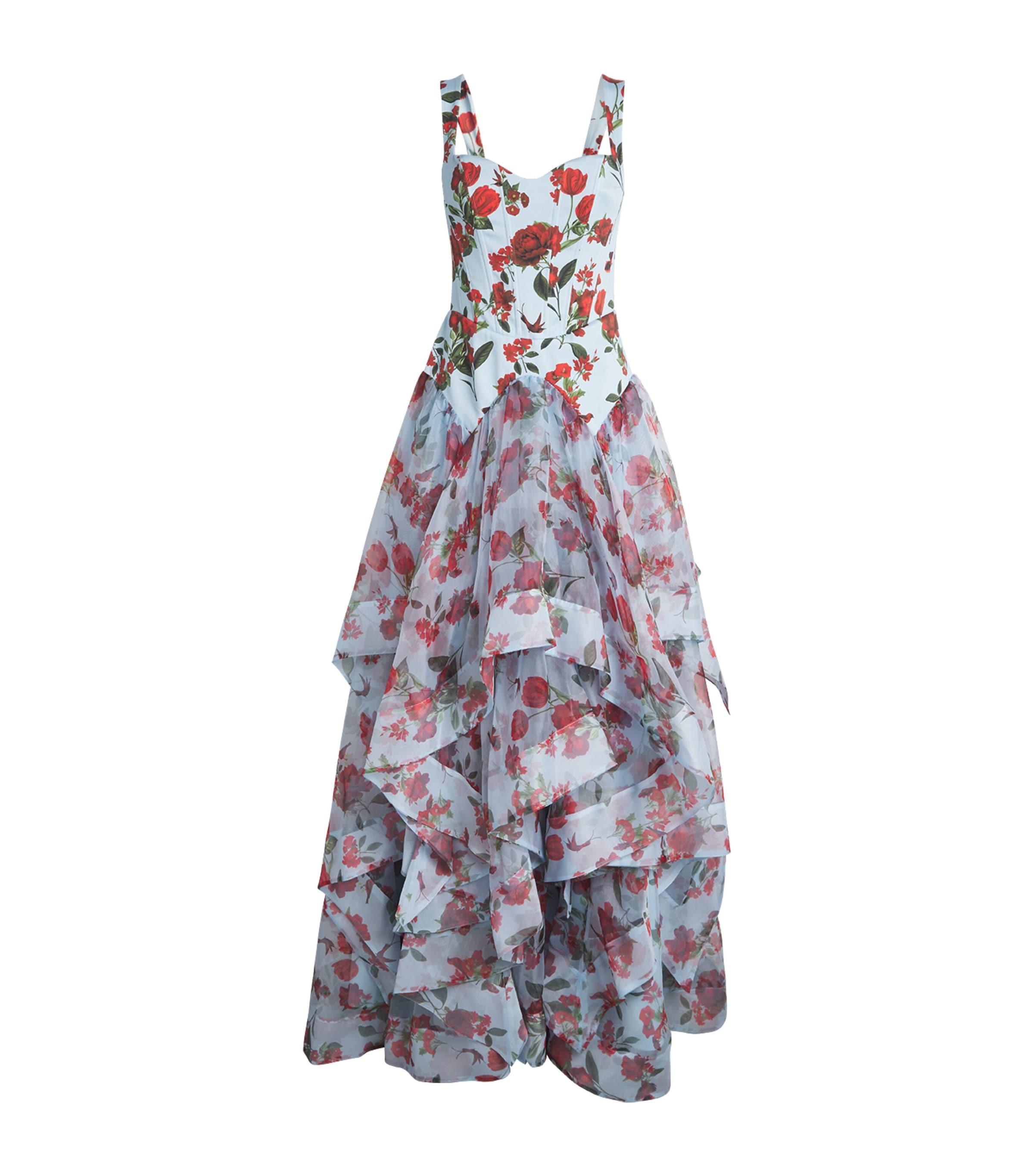 Alice+Olivia Floral Dorothea Gown by ALICE+OLIVIA