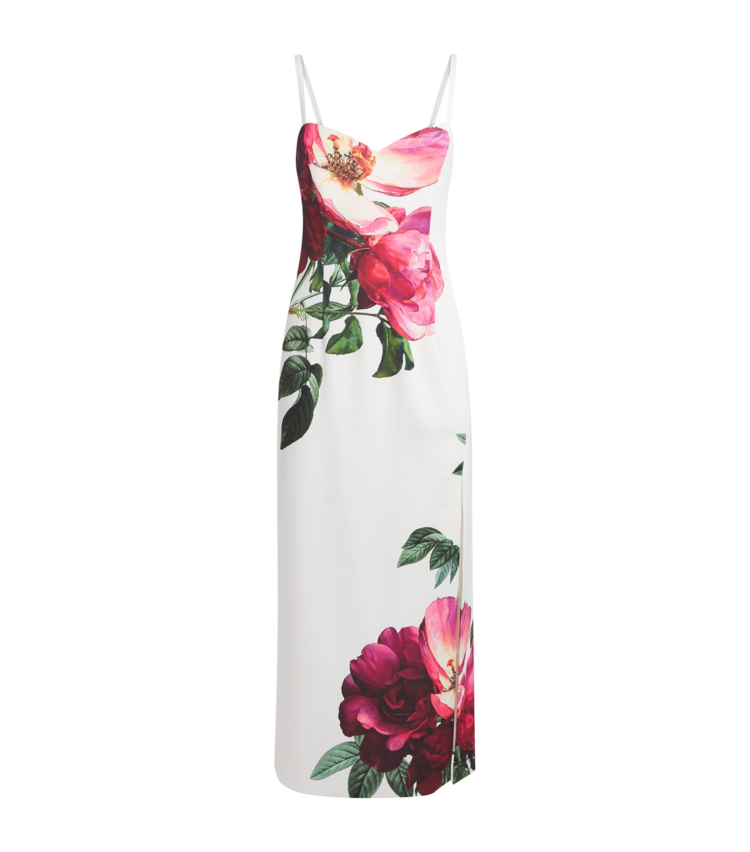 Alice+Olivia Floral Print Nina Midi Dress by ALICE+OLIVIA