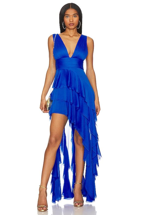 Alice + Olivia Holly Maxi Dress in Royal by ALICE+OLIVIA