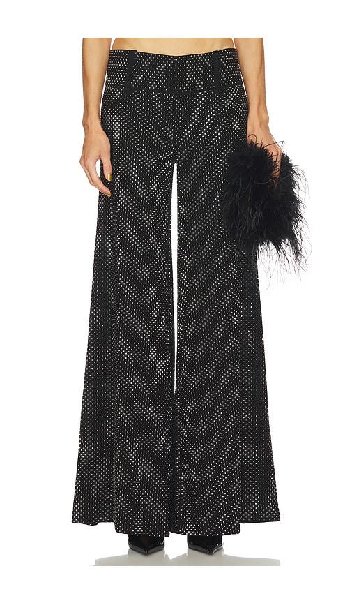 Alice + Olivia Olivia Wide Leg Flare Pant in Black by ALICE+OLIVIA