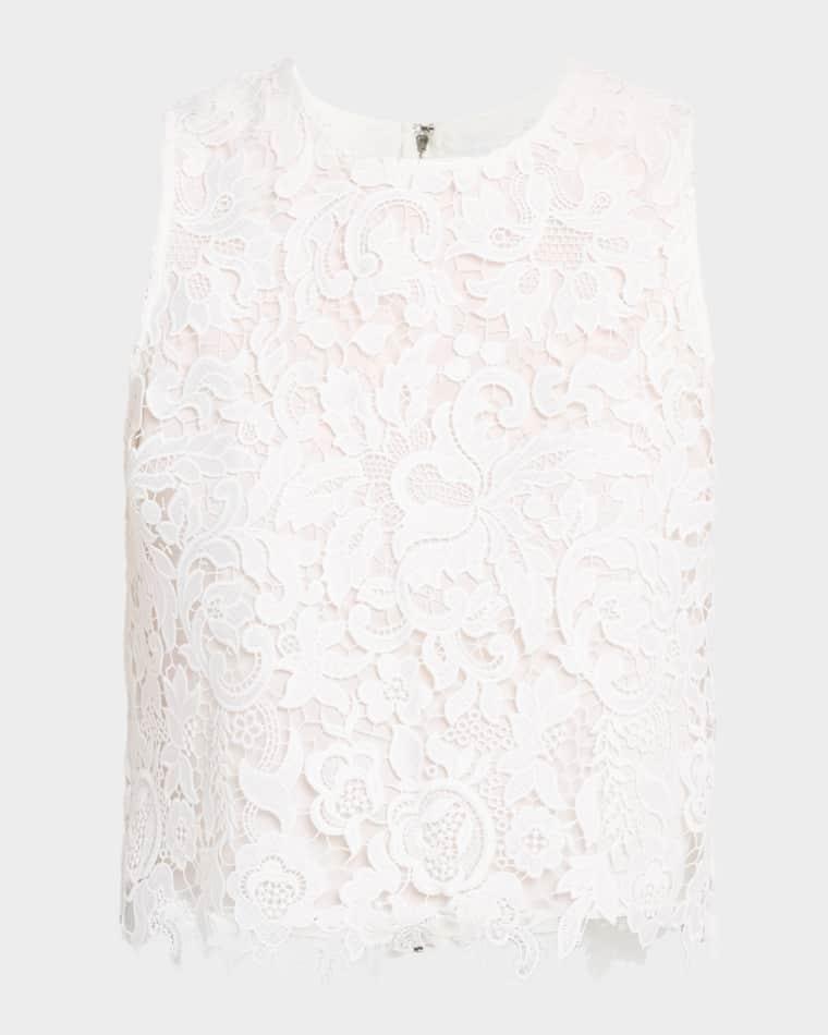 Amal Lace Tank Top by ALICE+OLIVIA