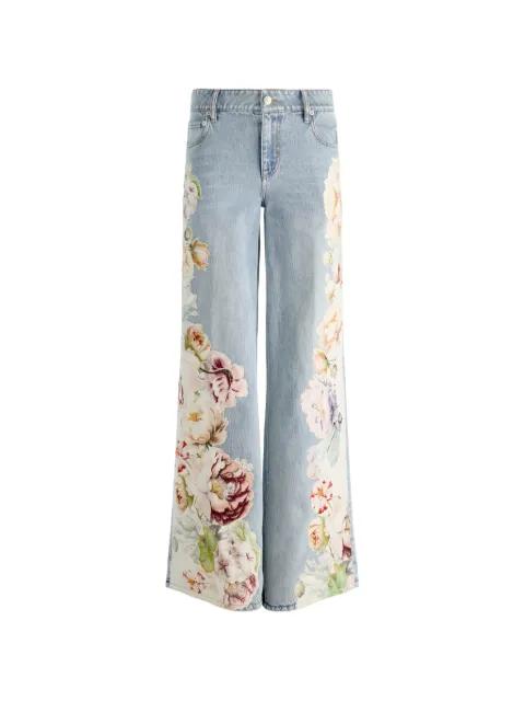 Amazing floral-print jeans by ALICE+OLIVIA