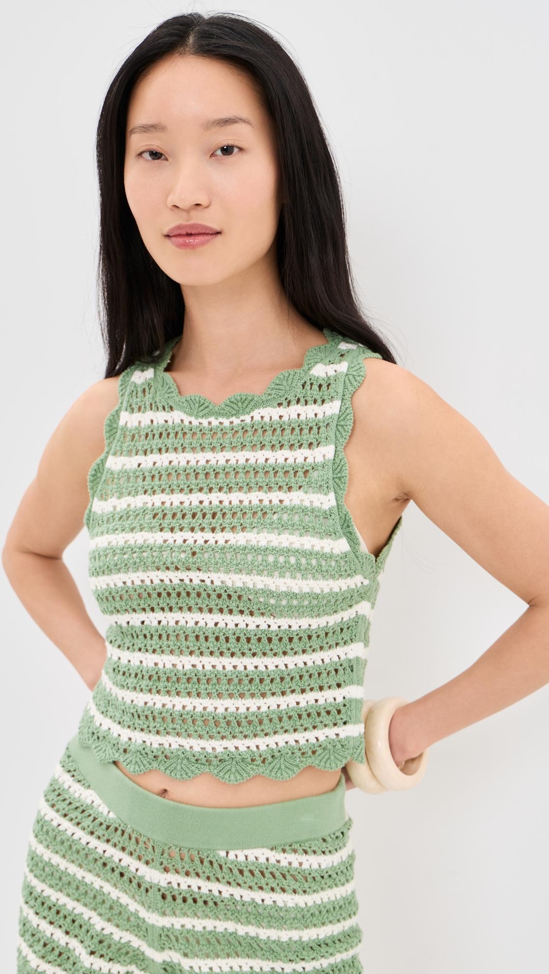 Amity Pointelle Tank by ALICE+OLIVIA
