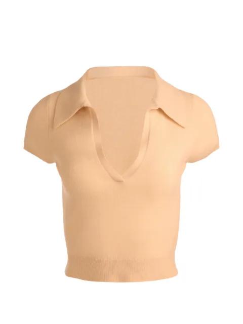 Andi polo-collar T-shirt by ALICE+OLIVIA