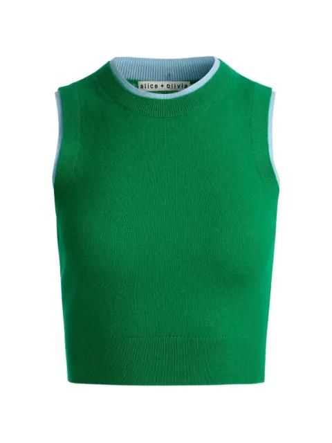 Araceli two-tone top by ALICE+OLIVIA