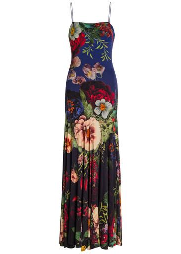 Augusta floral-print jersey maxi dress by ALICE+OLIVIA