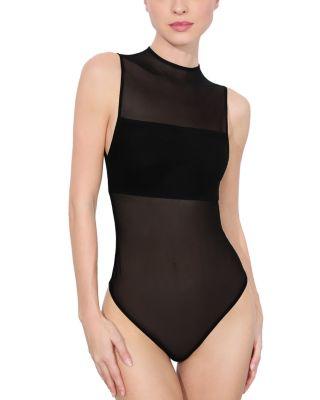 Bandeau Trim Mesh Bodysuit by ALICE+OLIVIA