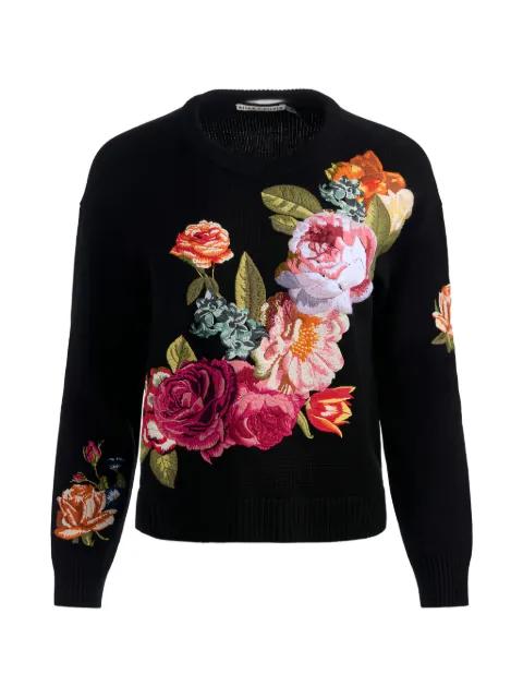 Belva floral-jacquard sweater by ALICE+OLIVIA