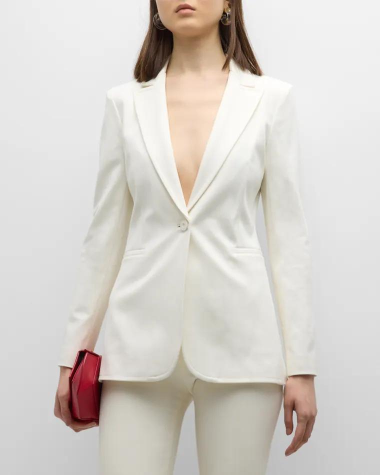 Breann Long Fitted Blazer by ALICE+OLIVIA