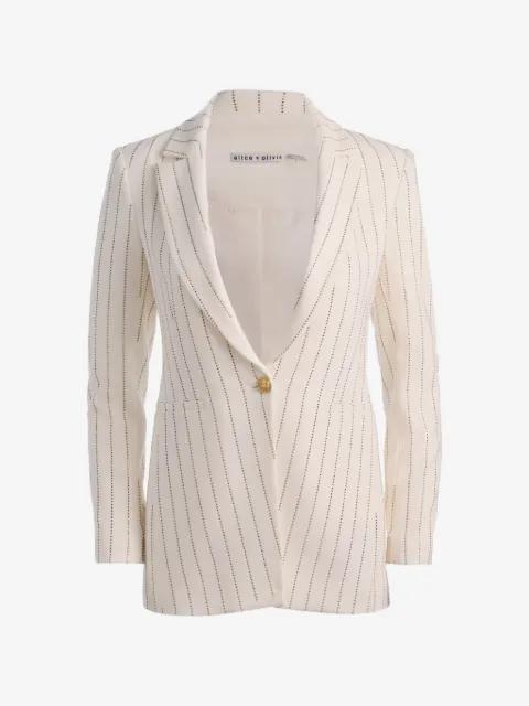 Breann embellished cutaway blazer by ALICE+OLIVIA