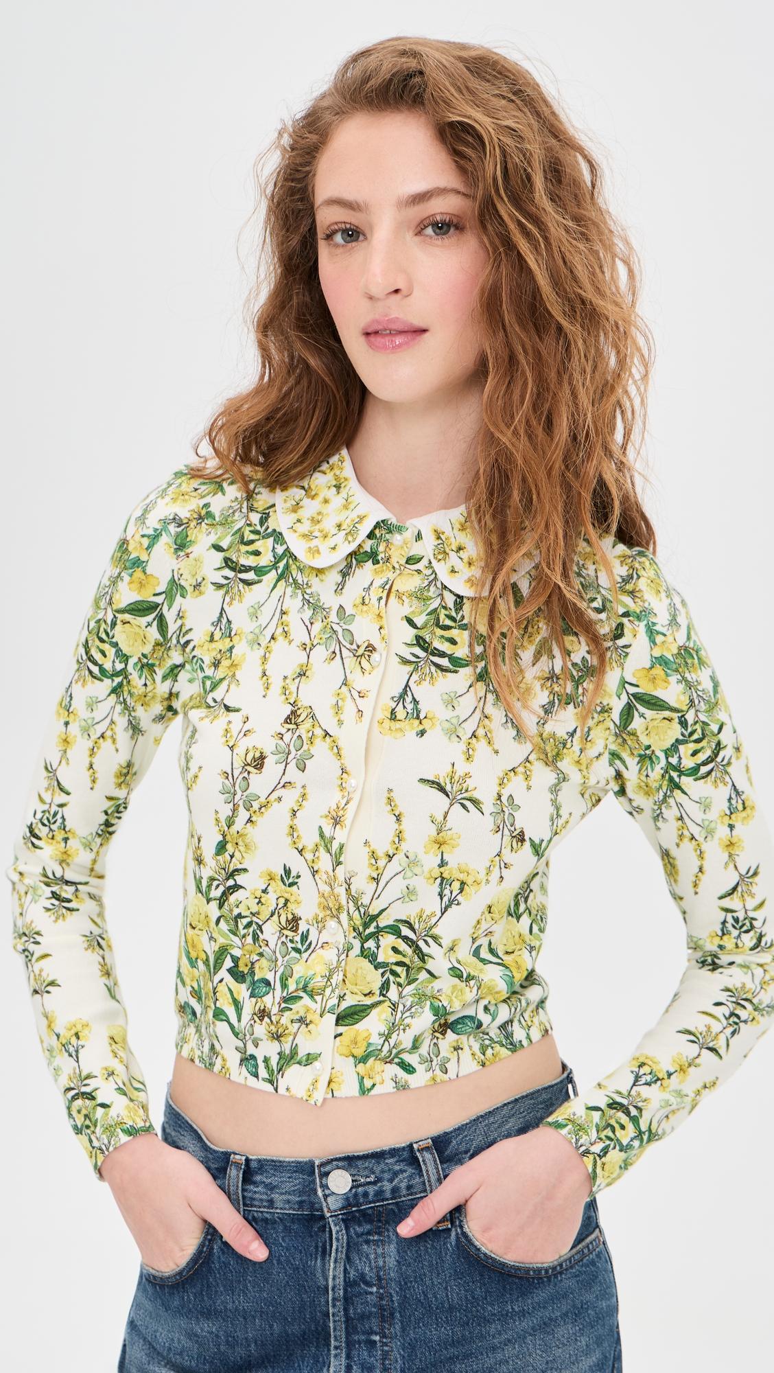 Carson Printed Cardigan by ALICE+OLIVIA