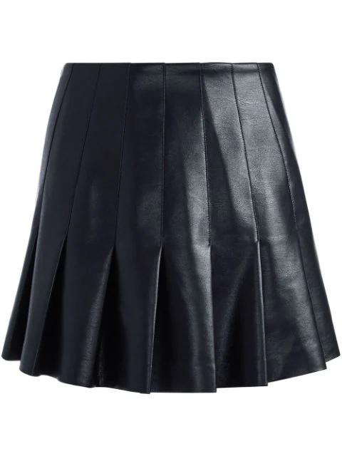 Carter faux leather pleated skirt by ALICE+OLIVIA