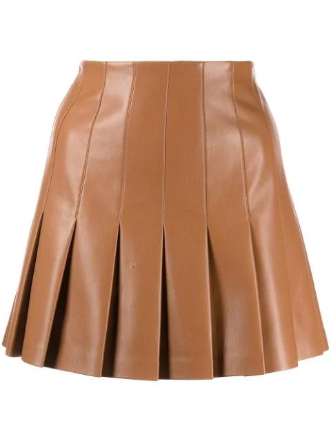 Carter faux leather pleated skirt by ALICE+OLIVIA