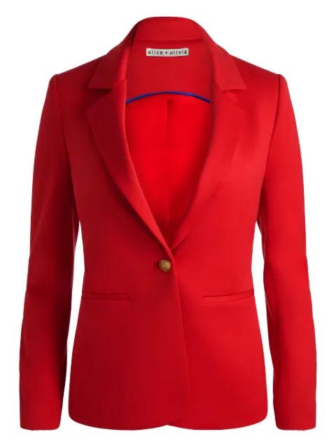 Cary single-button blazer by ALICE+OLIVIA