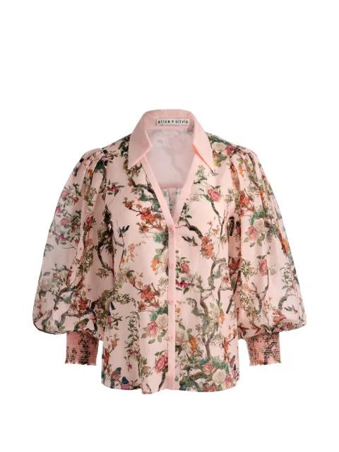 Charis floral-print blouse by ALICE+OLIVIA