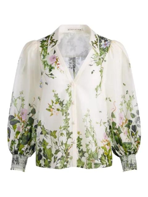Charis floral-print blouse by ALICE+OLIVIA
