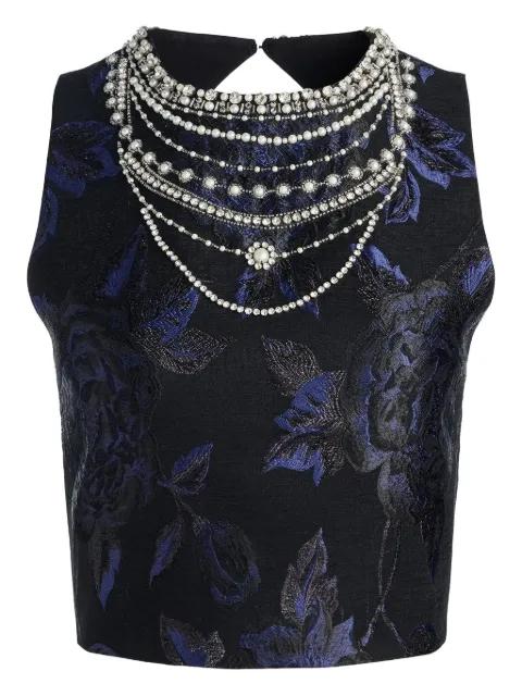 Cherra pearl-embellished top by ALICE+OLIVIA