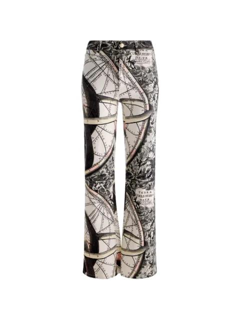 Chic printed full-length jeans by ALICE+OLIVIA