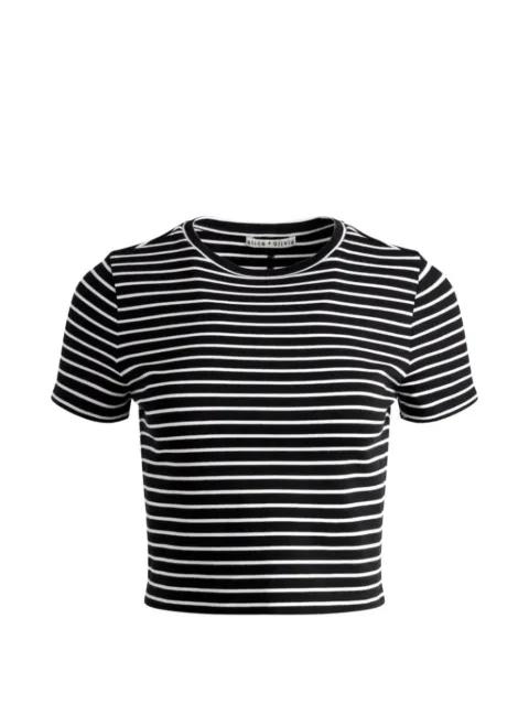 Cindy striped cropped T-shirt by ALICE+OLIVIA