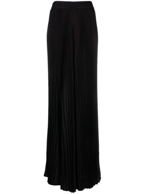 Copen pleated high-waist palazzo trousers by ALICE+OLIVIA